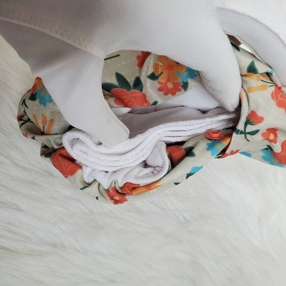 SMART BOTTOMS OS floral print dream cloth diaper - Picture 2 of 5